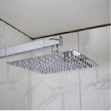 Ducha Quadrada Inox 304 Slim 20x20cm com Braço 36cm Cromada
