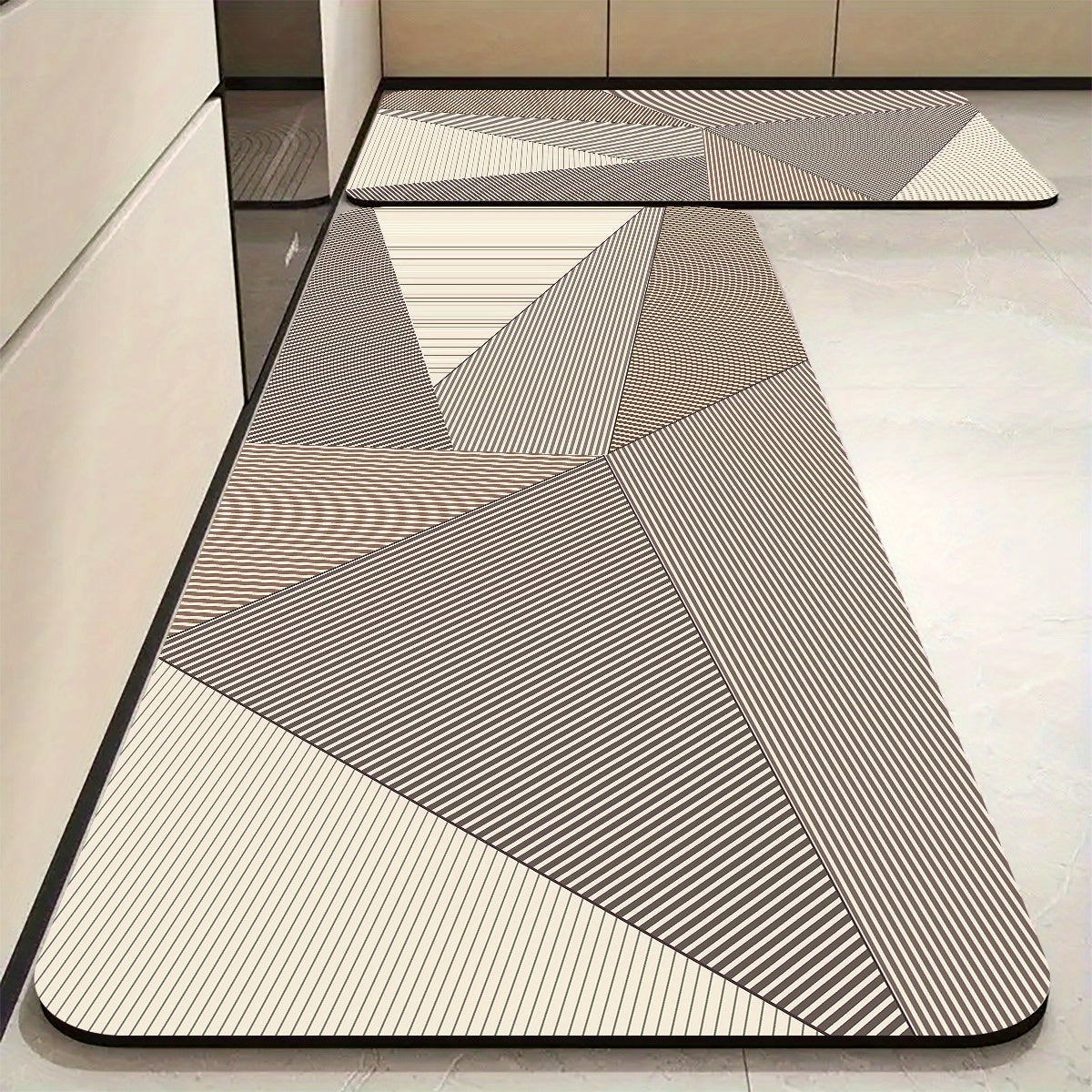 Tapete Minimalista Escandinavo Velvet Antiderrapante e Absorvente