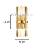 Arandela de Parede Luxuosa em Cristal