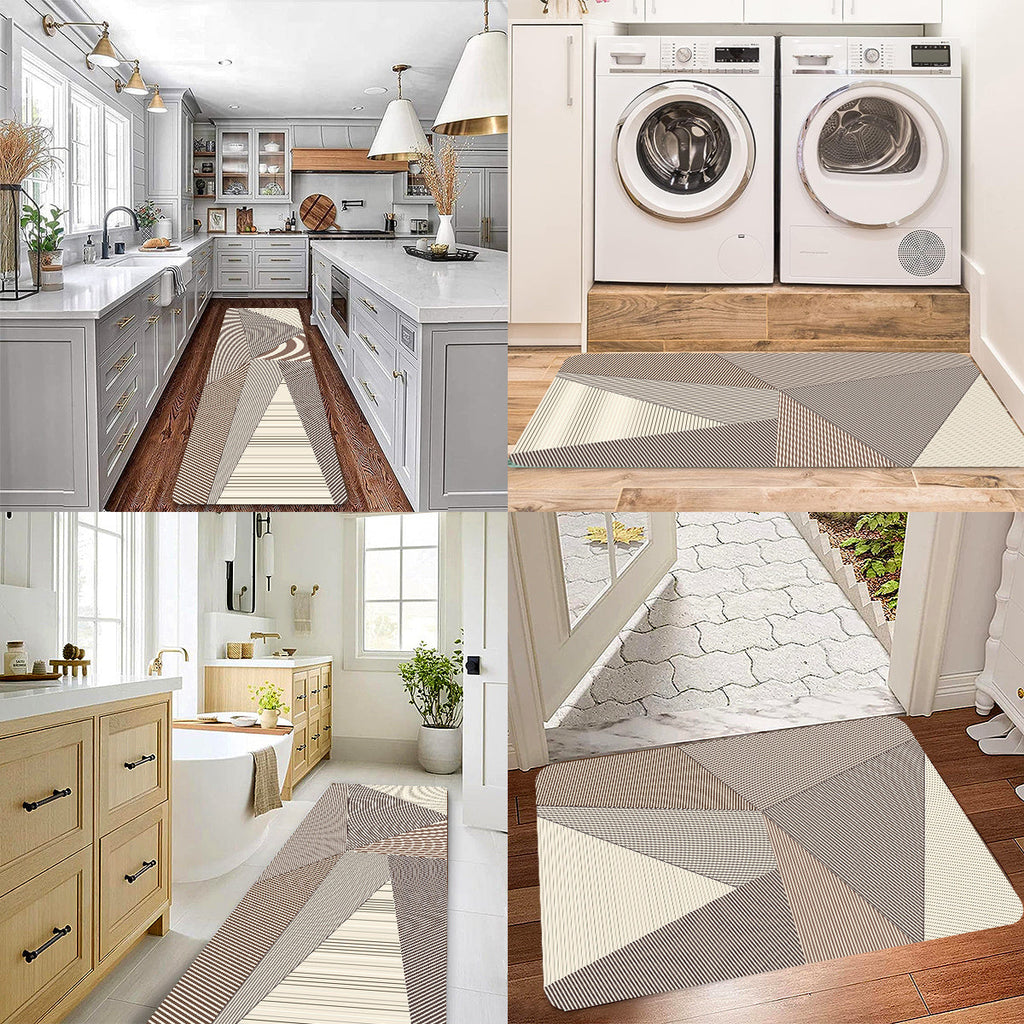 Tapete Minimalista Escandinavo Velvet Antiderrapante e Absorvente