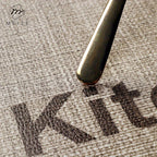 Tapete Para Cozinha Antiderrapante Couro Sintético Kitchen