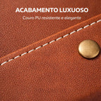 Estojo Porta Óculos Dobrável para Viagem Marrom