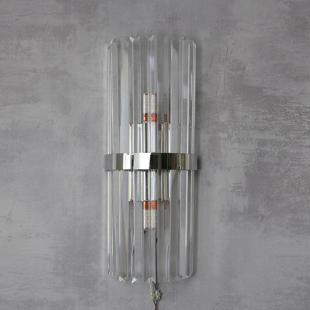 Arandela de Parede Luxuosa em Cristal