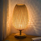 Luminária de Mesa Bambu Rattan