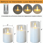 Kit 3 Velas LED com Sensor Automático