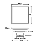 Ralo Tampa Oculta Anti Odor 10x10
