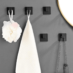 Gancho Porta Toalha de Parede Preto