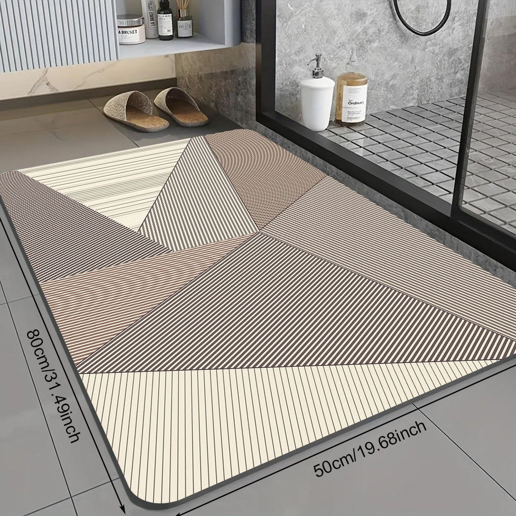 Tapete Minimalista Escandinavo Velvet Antiderrapante e Absorvente