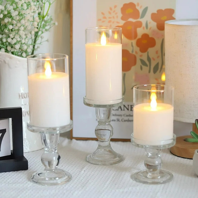 Kit 3 Velas LED com Sensor Automático