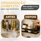 Kit 2 Prateleiras Adesivas Ultra-Fortes Para Banheiro ou Cozinha