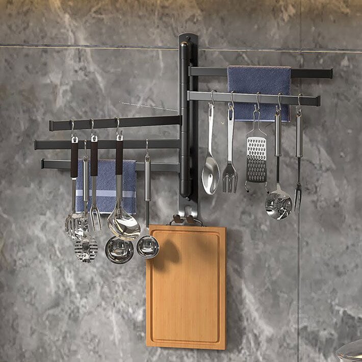 Toalheiro Rotativo Multiuso 360º | Alumínio e Alta Capacidade (20kg)